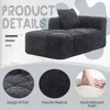 GDFStudio Ben Compression Foam Chenille 62.2" Chaise Lounge - 4 of 4