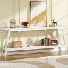 Hommoo 70.8”Extra Long Console Table for Entryway White - 2 of 4