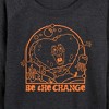 Women's - SpongeBob SquarePants - Be The Change Lightweight French Terry Wide Neck Long Sleeve Shirt - 2 of 4