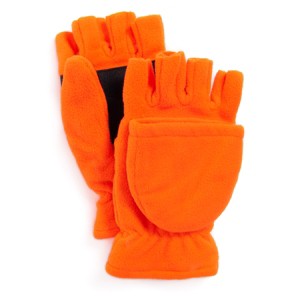 Muk Luks Men's Waterproof Fleece Flip Mittens - 1 of 3