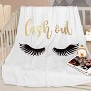Boersma Long Eyelashes Printed Throw Blanket Plush Fluffy Flannel Fleece Blanket Soft Throws for Sofa Couch and Bed 50*60 - 3 of 4