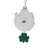 Kurt S. Adler 5.0 Inch Bless This Irish House Clover Snow Trees Tree Ornaments - 2 of 3