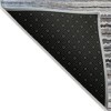 Sky Blue And Denim Blue Striped Washable Indoor Outdoor Area Rug - 4 of 4