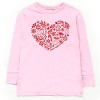 SmileyWorld Christmas Outline Heart - Youth Long Sleeve Graphic T-Shirt - 2 of 4