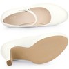 Allegra K Women's Round Toe Platform Ankle Strap Chunky Heel Pumps - 4 of 4