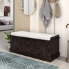 NicBex Modern 42.7" Storage Bench with 4 Doors and Adjustable Shelves for Entryway and Living Room - 3 of 4