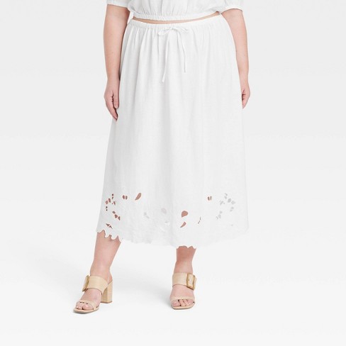 4x white skirt best sale