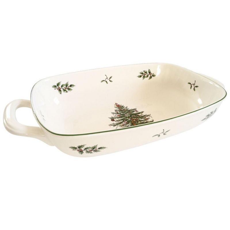 Spode Christmas Tree Bread Basket - 14 Inch x 7.5 Inch, 2 of 6