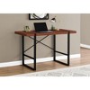 NicBex 48" Industrial Computer Desk with Grey Reclaimed Wood-Look Black Metal Legs, X-Shaped Support for Home Office, Laptop/Work - 2 of 4