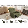 Nursery Recliner Chair, 360° Swivel Rocking Glider Chair for Adults with Adjustable Backrest & Footrest - 4 of 4
