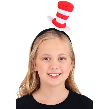HalloweenCostumes.com    Dr. Seuss Cat in the Hat Springy Costume Headband, Black/White/Red
