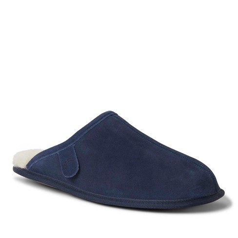 Dearfoams Men's Fireside By Dearfoams Warwick Genuine Shearling Scuff  Slippers : Target