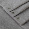 Flax Linen Like 240GSM Heavy Weight Fabric Shower Curtain for Bathroom - 4 of 4