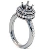 Pompeii3 1/2ct Grey Diamond Engagement Ring Setting 14K White Gold - 3 of 4