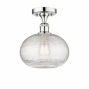 Ithaca - 1 Light Semi-Flush Mount In Industrial Style-9.63 Inches Tall and 10 Inches Wide - 1 of 1
