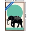 Trends International Ink Elephant Framed Wall Poster Prints - 3 of 4