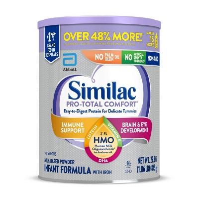 Similac Pro-total Comfort Non-gmo Powder Infant Formula - 29.8oz : Target