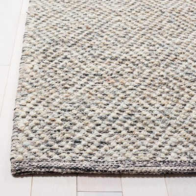 Handmade Camel and Grey Wool Runner Rug, 2'3" x 10'