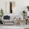 Stupell Industries Modern Black Streak on Beige, 48" x 36" - 2 of 4