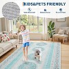 Acekool Vintage Runner Rug - Washable 2x6 Non-Slip Carpet in Orange - 4 of 4