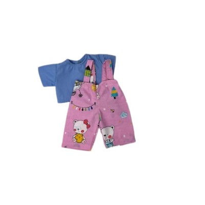 Doll Clothes Superstore Funny Bear Print Overalls Fits 14 Inch Baby Alive And Little Baby Dolls