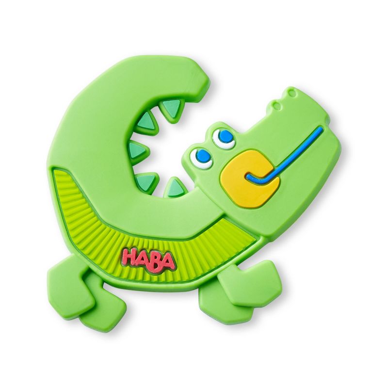 HABA Crocodile Silicone Teething and Grasping Baby Toy, 1 of 8