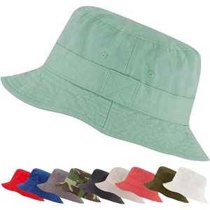 Market & Layne White Bucket Hat for Men, Women, and Teens, Adult Packable Bucket Hats for Beach Sun Summer Travel - 1 of 3