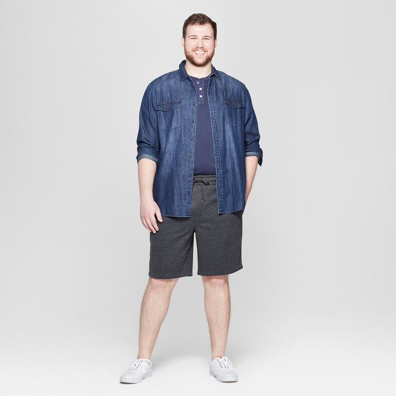Men's 8.5" Regular Fit Ultra Soft Fleece Pull-On Shorts - Goodfellow & Co™, 3 of 4
