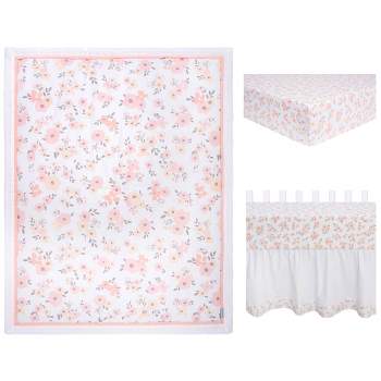 Trend Lab Crib Bedding Set - Blush Floral - 3pc