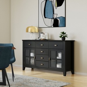 NicBex Modern 2-Doors Sideboard,Kitchen Storage Cabinets with 6 Drawers and 2 Glass Doors for Kitchen and Dining Room - 1 of 4