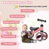 Infans Baby Balance Bike Toddler Riding Toys  w/ 4 Wheels Pink - image 3 of 4