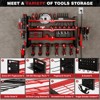 Hausource 4-Tier Power Tool Organizer Storage Rack - Slot*6 & Charging Station, Red - 3 of 4