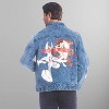 Members Only Mens Looney Tunes Bugs Bunny Denim Jacket - 3 of 4