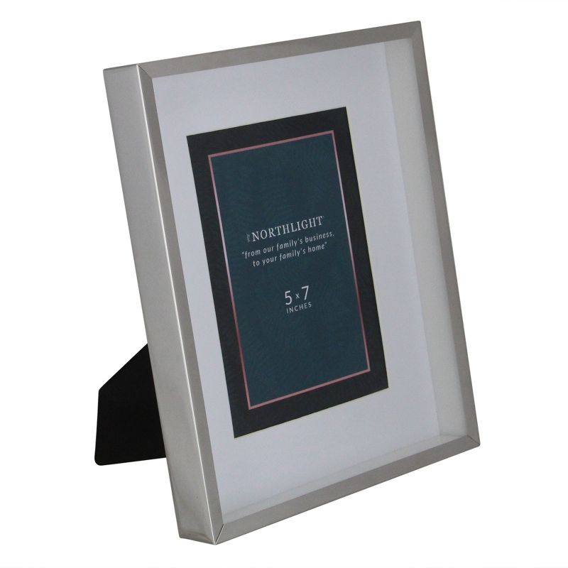 Northlight 10" Modern Look Rectangular 5" x 7" Photo Picture Frame - Silver and Clear, 3 of 6
