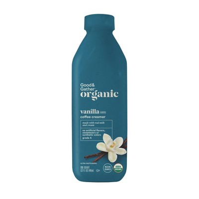 Organic Vanilla Flavored Coffee Creamer - 32 fl oz - Good & Gather™