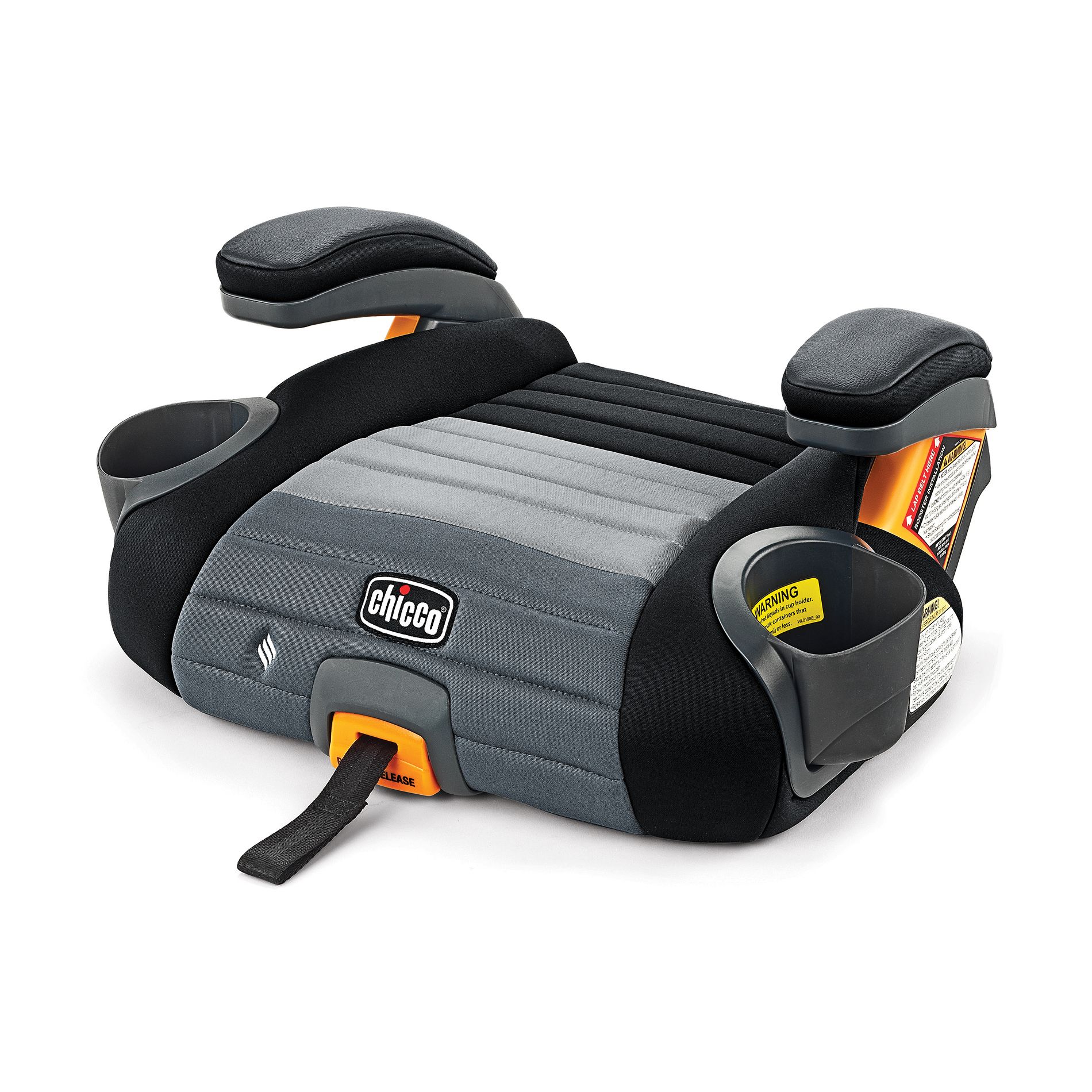 Chicco GoFit ClearTex Plus Backless Booster Car Seat - Obsidian