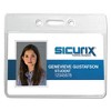 SICURIX SICURIX Badge Holder, Horizontal, 2.13 x 3.38, Clear, 12/Pack - 2 of 4