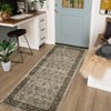 Coucheta Washable Vintage Floral Area Rug, Low Pile Boho Carpet, Non-Slip Distressed Print Rugs for Living Room, Bedroom & Dining Room, Office - 4 of 4