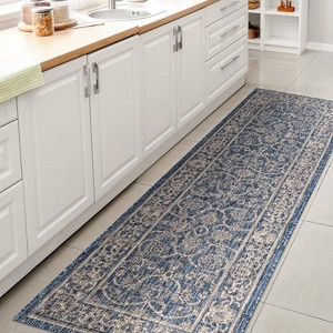 Palazzo Vine and Border Textured Weave Indoor/Outdoor Area Rug  - JONATHAN Y - 1 of 4