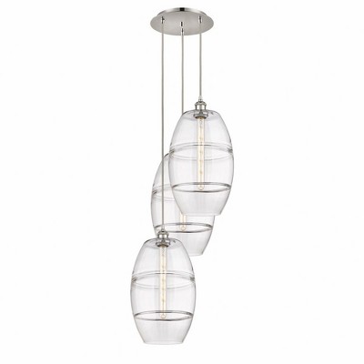 Vaz - 3 Light Cord Hung Multi Pendant In Industrial Style-56.25 Inches Tall and 16.5 Inches Wide