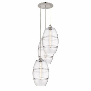Vaz - 3 Light Cord Hung Multi Pendant In Industrial Style-56.25 Inches Tall and 16.5 Inches Wide - 1 of 1