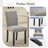 Dining Chairs Set of 6, Upholstered Parsons Diner Room Chair Sets, Linen Fabric Accent Chairs with Nailhead Trim and Padded Cushion - 4 of 4