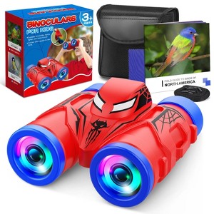 FUNFORFUN Binoculars for Kids, Gifts for 3 4 5 6 7 8 Year Old Boys Girls, 4X Compact Binocular, Outdoor Toys for Boys Birthday Gifts Christmas Present - 1 of 4