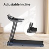 NAYSAYE Treadmill with Adjustable Incline and Wider Running Belt for Home or Gym Use, Black, 16.6"*6"*42.3" - 4 of 4