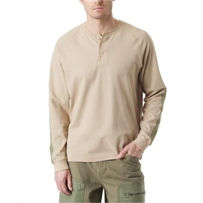 BASS OUTDOOR Mens Hiker Thermal Henley Shirt