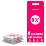 XO! Here We Flo Hi-Sensation Righteous Rubber Carbon Neutral and Eco-Friendly Condoms - 6ct