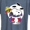 Women's - Peanuts - Snoopy Woodstock Vampire Short Sleeve Graphic T-Shirt - 2 of 4