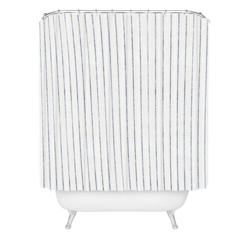 Holli Zollinger Aegean Wide Striped Shower Curtain Blue - Deny Designs, 1 of 5