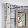 32" x 12" Rustic Wood and Metal Hanging 5 Picture Photo Frame Wall Accent - American Art Decor - image 3 of 4