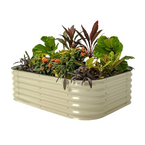 Vego Garden 6-in-1 Modular Rectangular Metal Outdoor Raised Garden Bed 42"x60"x17" - 1 of 4